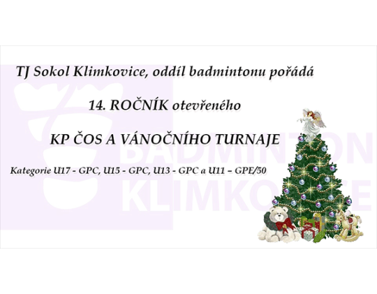 14. ročník KP ČOS a vánočního turnaje
