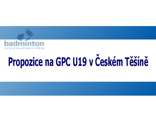 Propozice na únorové GPC U19 v Českém Těšíně